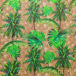 Palmiye Ağaçları Desenli Kumaş